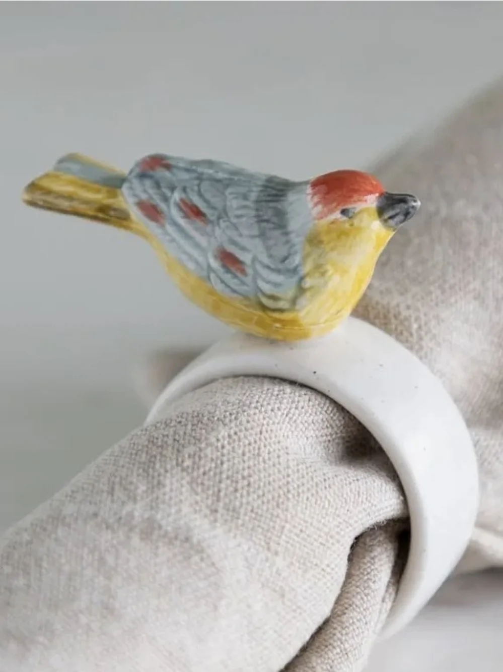 Ceramic Bird Napkin Ring